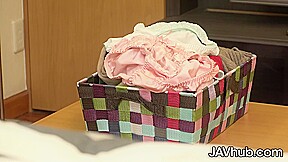 Saw my underwear while I am at the kitchen preparing for our food