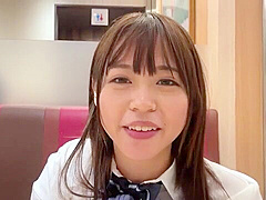 高身長の制服美女がラブラブデート後に、ラブホで唾液と舌が絡むディープキス